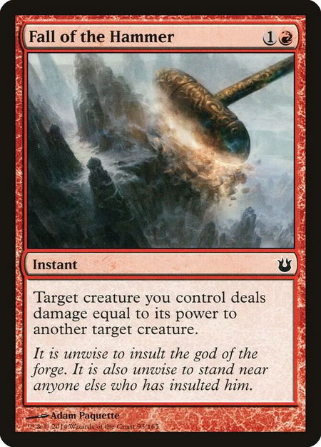 Fall of the Hammer - Born of the Gods Magic: The Gathering trading card