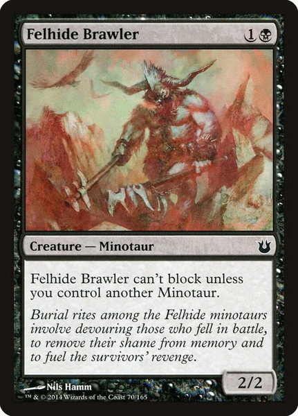 Felhide Brawler - Born of the Gods Magic: The Gathering trading card