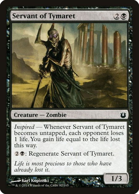Servant of Tymaret - Born of the Gods Magic: The Gathering trading card