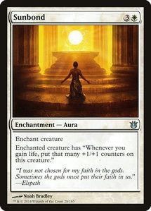 Sunbond - Born of the Gods (BNG) #28 - Uncommon Magic: The Gathering Trading Card