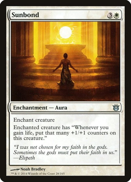 Sunbond - Born of the Gods Magic: The Gathering trading card