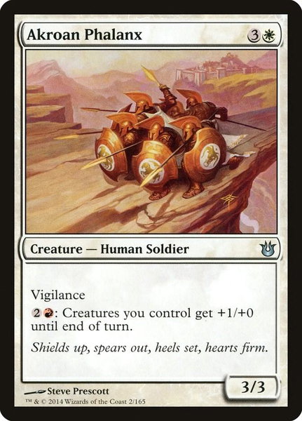 Akroan Phalanx - Born of the Gods Magic: The Gathering trading card