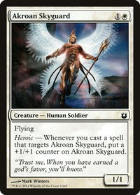 Akroan Skyguard - Born of the Gods (BNG) #3 - Common Magic: The Gathering Trading Card