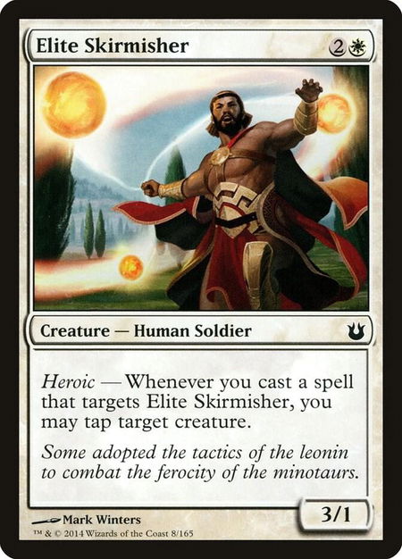 Elite Skirmisher trading card from Born of the Gods Elite Skirmisher - Born of the Gods Magic: The Gathering trading card