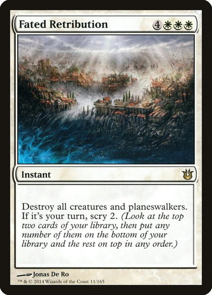 Fated Retribution - Born of the Gods Magic: The Gathering trading card