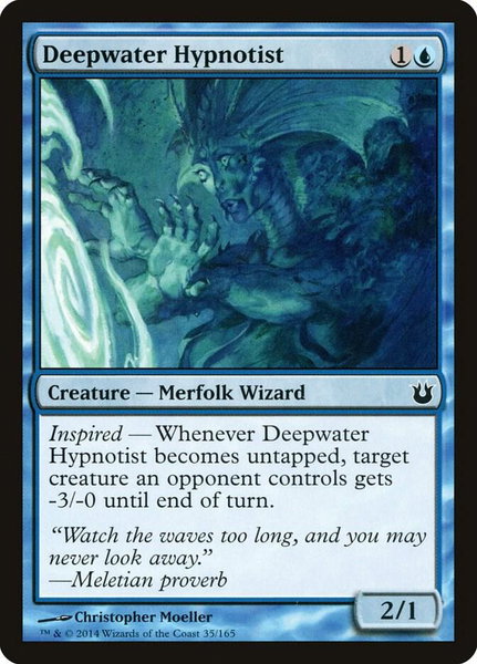 Deepwater Hypnotist - Born of the Gods Magic: The Gathering trading card