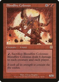 Bloodfire Colossus - Apocalypse (APC) #55 - Rare Magic: The Gathering Trading Card