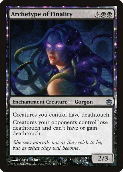 Archetype of Finality - Born of the Gods Magic: The Gathering trading card