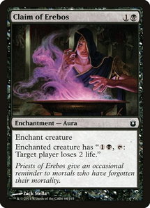 Claim of Erebos - Born of the Gods (BNG) #64 - Common Magic: The Gathering Trading Card
