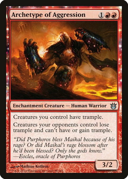Archetype of Aggression - Born of the Gods Magic: The Gathering trading card