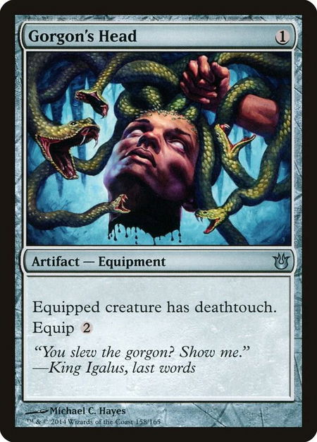 Gorgon's Head - Born of the Gods Magic: The Gathering trading card