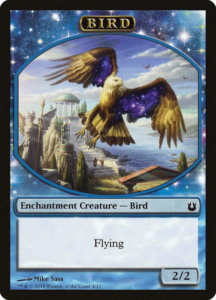 Bird Token (4) - Born of the Gods Magic: The Gathering trading card