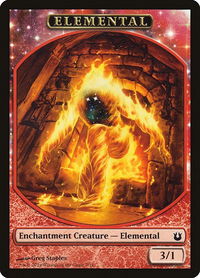 Elemental Token - Born of the Gods (BNG) #7 - Token Magic: The Gathering Trading Card