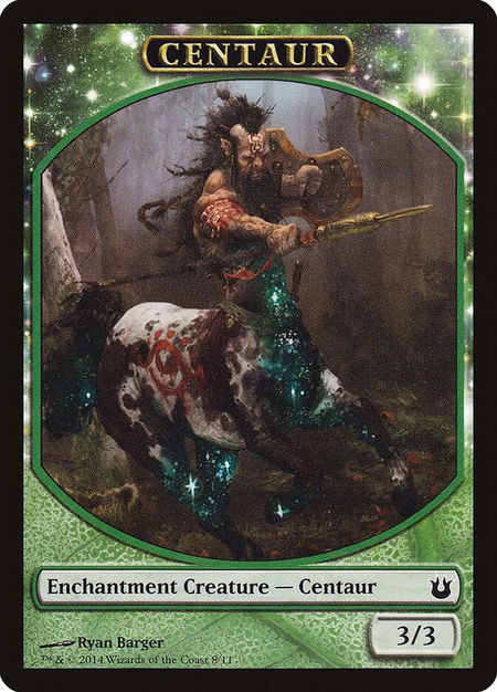 Centaur Token - Born of the Gods Magic: The Gathering trading card