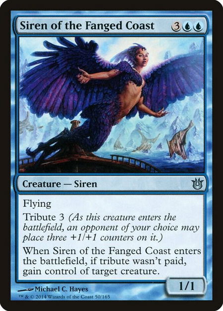 Siren of the Fanged Coast - Born of the Gods Magic: The Gathering trading card
