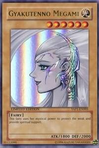Gyakutenno Megami trading card from Anniversary Pack Gyakutenno Megami - Anniversary Pack YuGiOh trading card