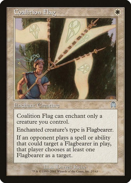 Coalition Flag - Apocalypse Magic: The Gathering trading card
