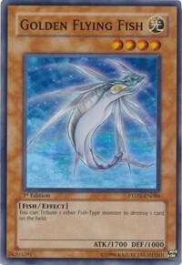 Golden Flying Fish - Phantom Darkness YuGiOh trading card