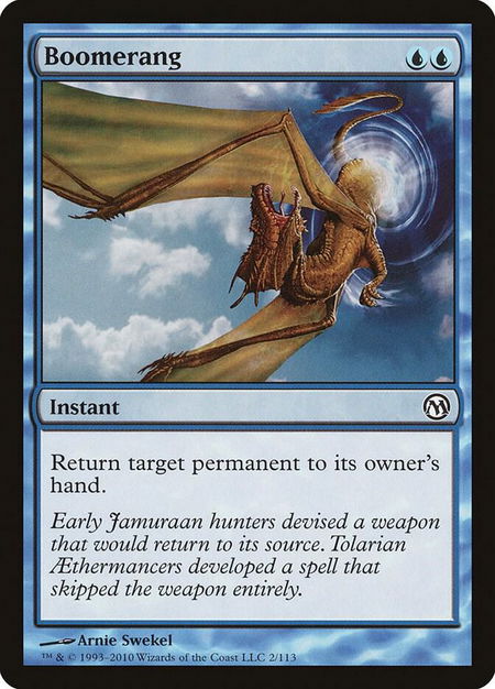 Boomerang - Duels of the Planeswalkers Magic: The Gathering trading card