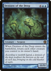 Denizen of the Deep - Duels of the Planeswalkers (DPA) #7 - Rare Magic: The Gathering Trading Card