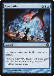 Evacuation - Duels of the Planeswalkers (DPA) #9 - Rare Magic: The Gathering Trading Card