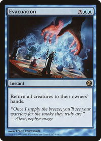 Evacuation - Duels of the Planeswalkers (DPA) #9 - Rare Magic: The Gathering Trading Card