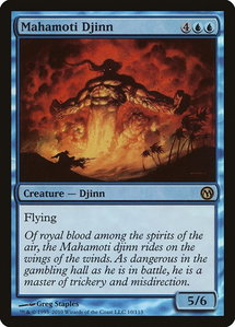 Mahamoti Djinn - Duels of the Planeswalkers (DPA) #10 - Rare Magic: The Gathering Trading Card