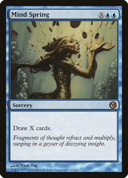 Mind Spring trading card from Duels of the Planeswalkers Mind Spring - Duels of the Planeswalkers Magic: The Gathering trading card