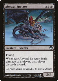 Abyssal Specter - Duels of the Planeswalkers (DPA) #18 - Uncommon Magic: The Gathering Trading Card