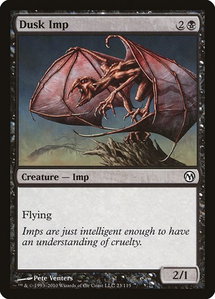 Dusk Imp - Duels of the Planeswalkers (DPA) #23 - Common Magic: The Gathering Trading Card