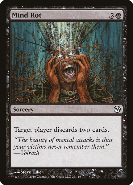 Mind Rot trading card from Duels of the Planeswalkers Mind Rot - Duels of the Planeswalkers Magic: The Gathering trading card