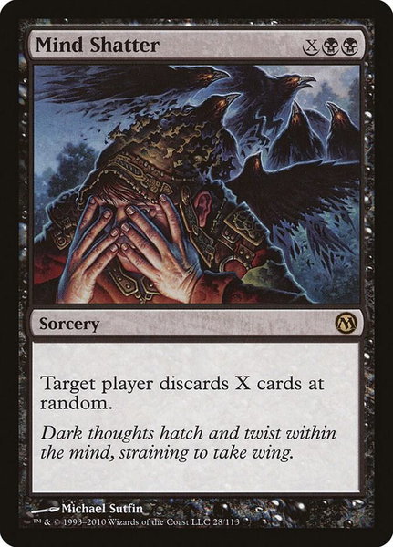 Mind Shatter trading card from Duels of the Planeswalkers Mind Shatter - Duels of the Planeswalkers Magic: The Gathering trading card