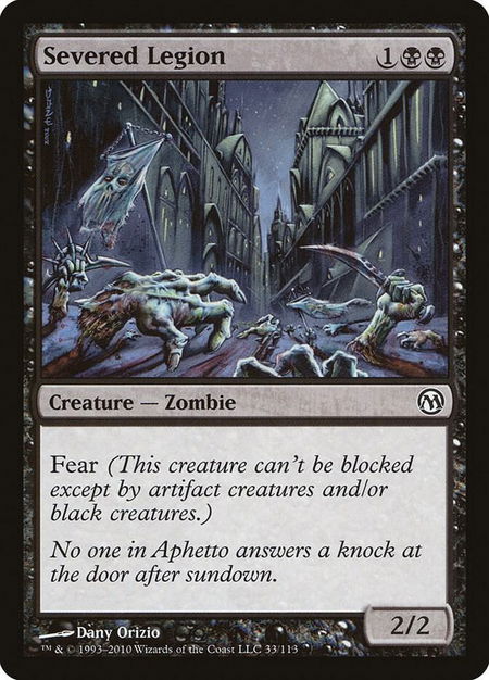 Severed Legion - Duels of the Planeswalkers Magic: The Gathering trading card