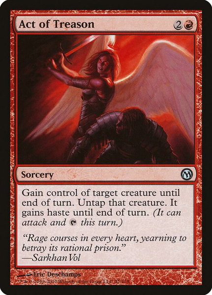 Act of Treason trading card from Duels of the Planeswalkers Act of Treason - Duels of the Planeswalkers Magic: The Gathering trading card