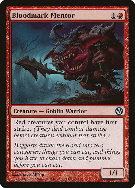 Bloodmark Mentor - Duels of the Planeswalkers Magic: The Gathering trading card
