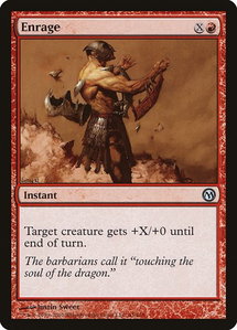 Enrage - Duels of the Planeswalkers (DPA) #43 - Uncommon Magic: The Gathering Trading Card