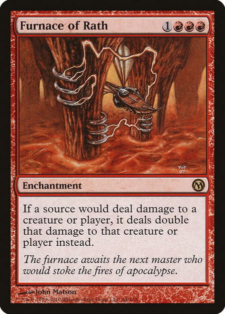 Furnace of Rath trading card from Duels of the Planeswalkers Furnace of Rath - Duels of the Planeswalkers Magic: The Gathering trading card