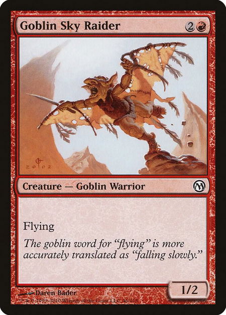 Goblin Sky Raider - Duels of the Planeswalkers Magic: The Gathering trading card