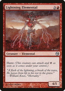 Lightning Elemental - Duels of the Planeswalkers (DPA) #50 - Common Magic: The Gathering Trading Card