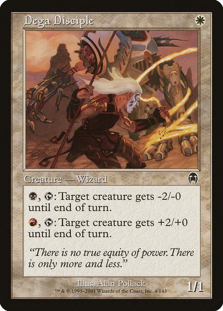 Dega Disciple - Apocalypse Magic: The Gathering trading card