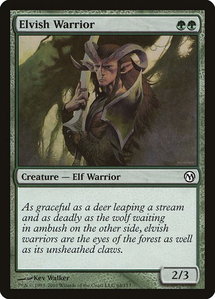 Elvish Warrior - Duels of the Planeswalkers (DPA) #64 - Common Magic: The Gathering Trading Card