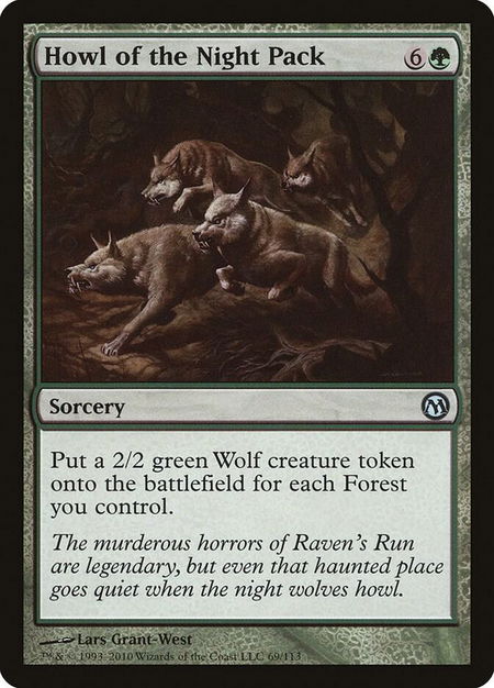 Howl of the Night Pack - Duels of the Planeswalkers Magic: The Gathering trading card