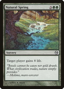 Natural Spring - Duels of the Planeswalkers (DPA) #75 - Common Magic: The Gathering Trading Card