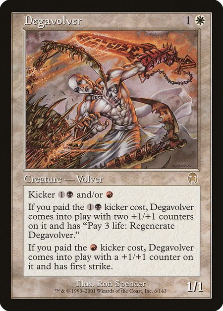 Degavolver - Apocalypse Magic: The Gathering trading card