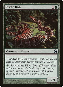River Boa - Duels of the Planeswalkers (DPA) #80 - Uncommon Magic: The Gathering Trading Card