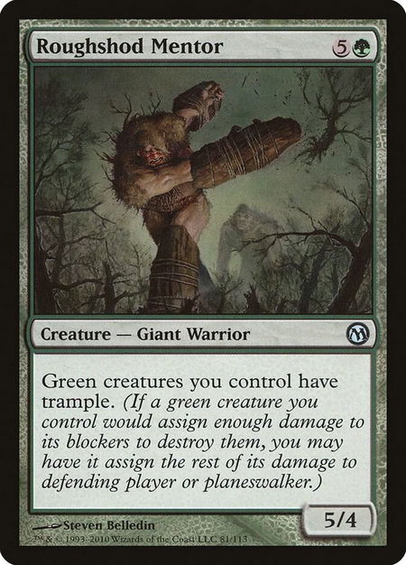 Roughshod Mentor - Duels of the Planeswalkers Magic: The Gathering trading card