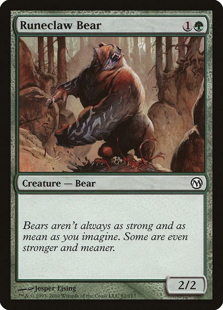 Runeclaw Bear - Duels of the Planeswalkers Magic: The Gathering trading card