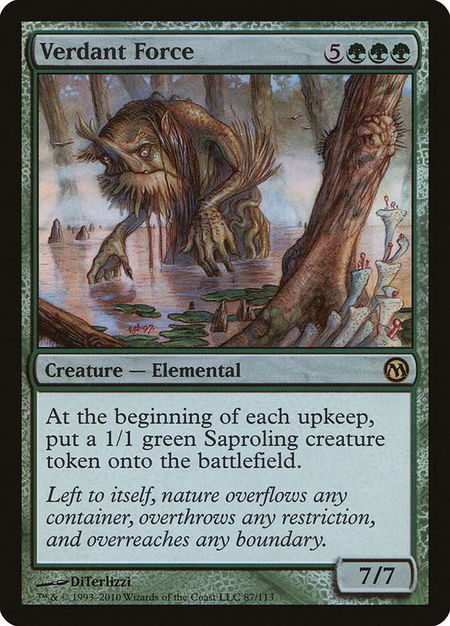 Verdant Force - Duels of the Planeswalkers Magic: The Gathering trading card