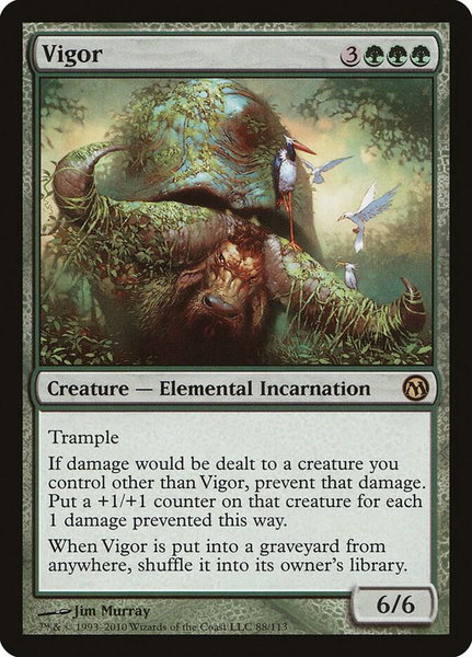 Vigor - Duels of the Planeswalkers Magic: The Gathering trading card