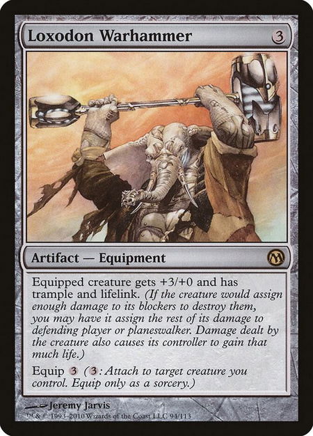 Loxodon Warhammer - Duels of the Planeswalkers Magic: The Gathering trading card